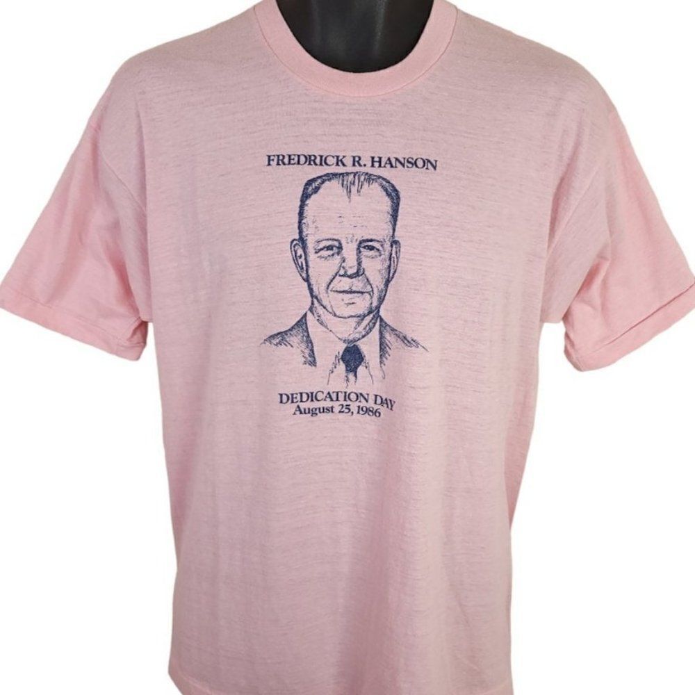 Fredrick R Hanson Elementary School T Shirt Vintage 80s 1986 Colorado Made In US